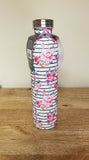 Manna Stainless Steel 20 Oz Water Bottle Matte Flower Retro