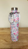 Manna Stainless Steel 20 Oz Water Bottle Matte Flower Retro