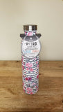 Manna Stainless Steel 20 Oz Water Bottle Matte Flower Retro