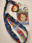 Chucky Child's Play Good Guys Wanna Play Horror Movie Lanyard