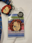 Chucky Child's Play Good Guys Wanna Play Horror Movie Lanyard