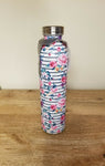 Manna Stainless Steel 20 Oz Water Bottle Flower Retro