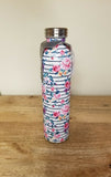 Manna Stainless Steel 20 Oz Water Bottle Flower Retro