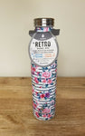 Manna Stainless Steel 20 Oz Water Bottle Flower Retro