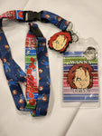 Chucky Child's Play Good Guys Wanna Play Horror Movie Lanyard