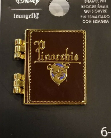 Pinocchio Story Book 3D Enamel Pin