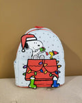 Peanuts Gift Giving Snoopy & Woodstock Backpack