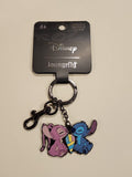 Stitch and Angel Snow Cone Keychain