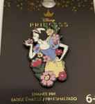 Snow White Floral w/ Apple 85th Anniversary Enamel Pin