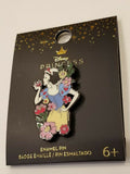 Snow White Floral w/ Apple 85th Anniversary Enamel Pin