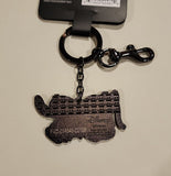 Stitch and Angel Snow Cone Keychain