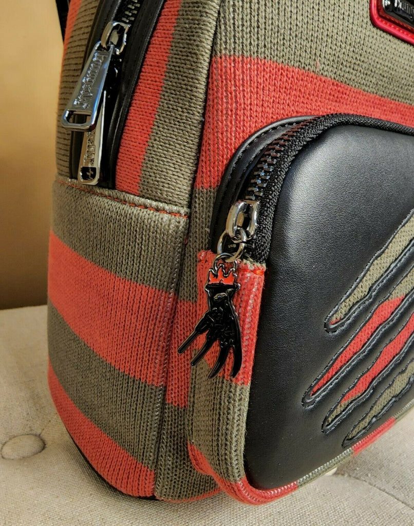 hot topic freddy krueger mini backpack Freddy Krueger Nightmare on Elm Street Sweater Mini Backpack – Get Lojos Mojo