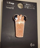 Minnie Mouse Rose Gold Glitter Tumbler Pin