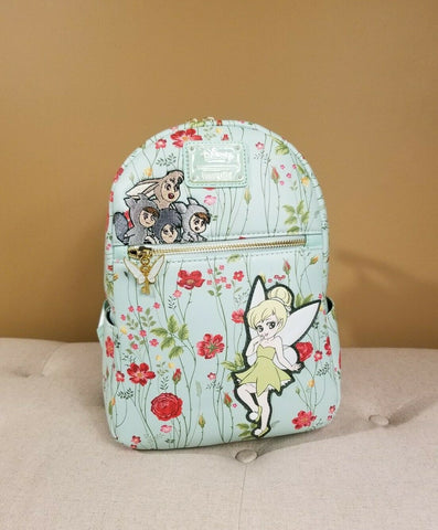Peter Pan Tinkerbell & Lost Boys Floral Backpack