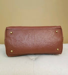 FRYE Ring Dome Brown Cognac Leather Satchel Crossbody Bag