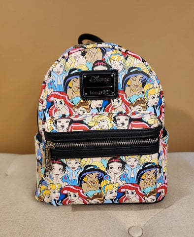 Disney Classic Princess AOP Mini Backpack ( B ) Actual Print
