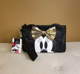 Minnie Mouse Gold Bow Wristlet