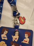 The Little Mermaid Sisters Lanyard