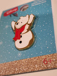 Winnie the Pooh Snowman Holiday Enamel Pin