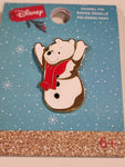 Winnie the Pooh Snowman Holiday Enamel Pin
