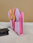Ghost Minnie Mouse Pastel Pink Glow in the Dark Wallet