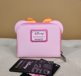 Ghost Minnie Mouse Pastel Pink Glow in the Dark Wallet