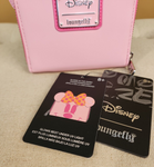 Ghost Minnie Mouse Pastel Pink Glow in the Dark Wallet
