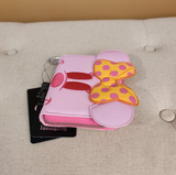 Ghost Minnie Mouse Pastel Pink Glow in the Dark Wallet