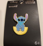 Stitch Sitting on a Lemon Slice Enamel Pin