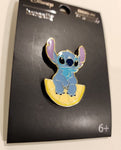 Stitch Sitting on a Lemon Slice Enamel Pin