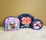 Alice in Wonderland Cosmetic Bag 3 Piece Set