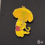 Winnie The Pooh Flower Umbrella Enamel Pin