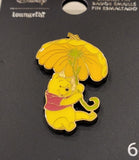Winnie The Pooh Flower Umbrella Enamel Pin