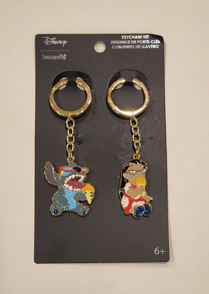 Lilo & Stitch Ice Cream Enamel Keychain Set of 2 – Get Lojos Mojo