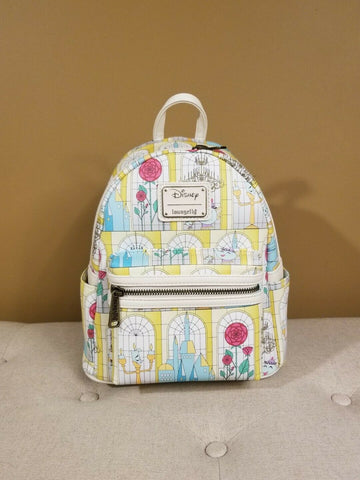 Beauty and the Beast Stained Glass Windows Backpack