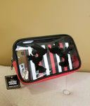 Mickey Minnie Mouse Silhouette Kissing Cosmetic Bag Set