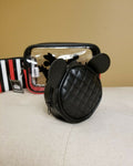 Mickey Minnie Mouse Silhouette Kissing Cosmetic Bag Set